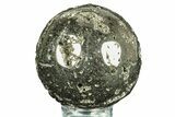 Polished Pyrite Sphere - Peru #264452-1